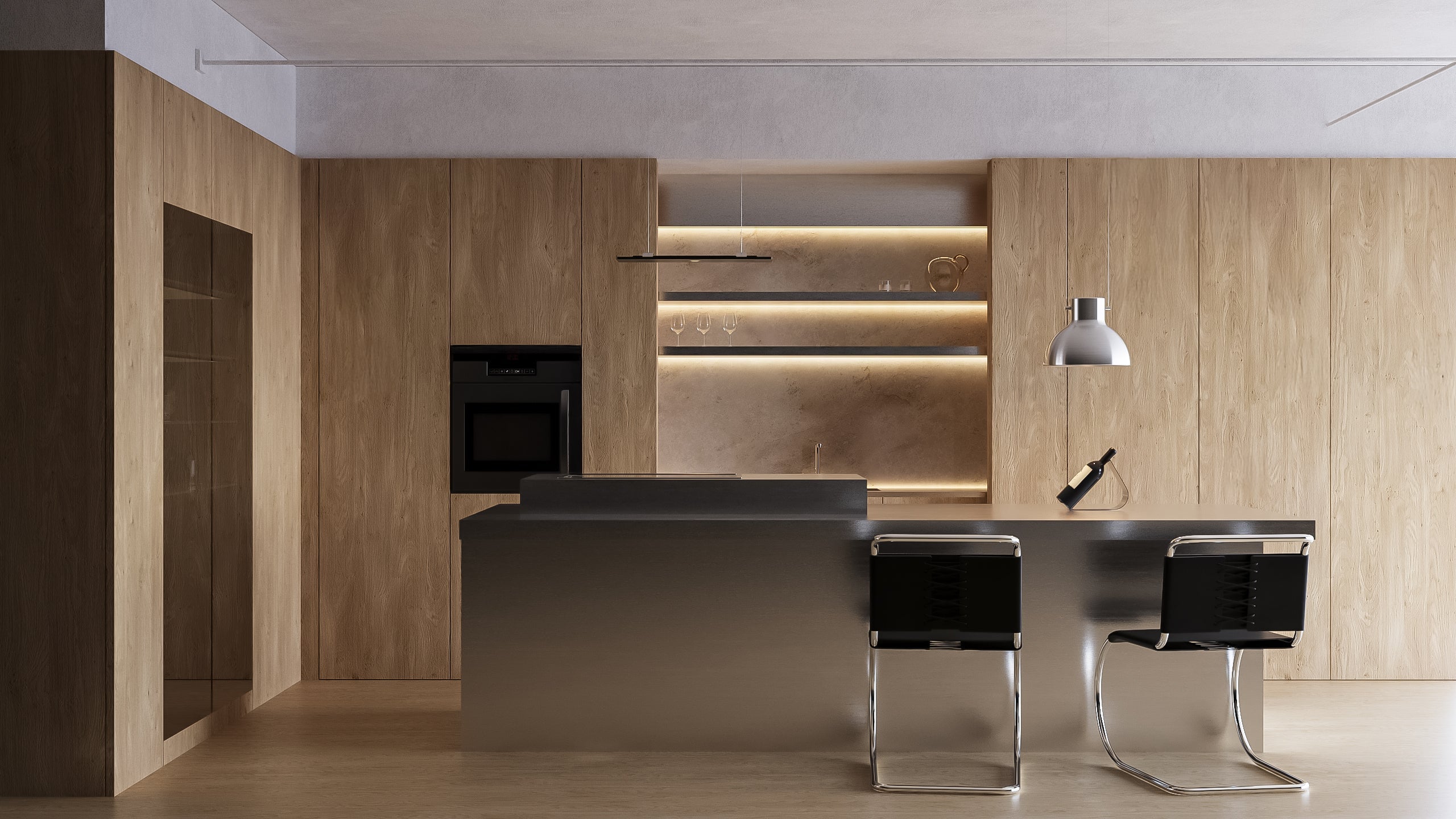 Kitchen Design for an 80 m² Apartment in Maslak, Istanbul